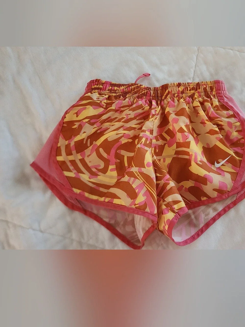 Nike Kid's Athletic Shorts Pack — Orange Print, Pink, Purple, & Green